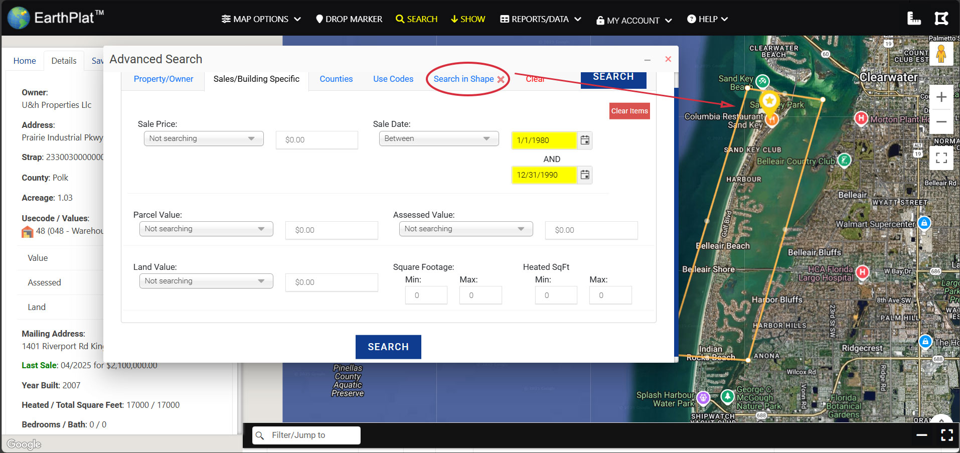 Selecting from autocomplete